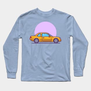 Car Cartoon Illustration Long Sleeve T-Shirt